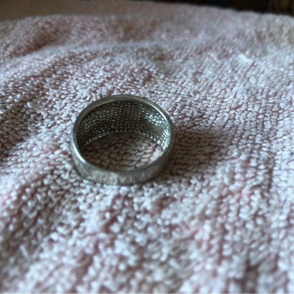 Sterling Silver Multicolor Marcasite Mother of Pearl Ring - Picture 2 of 2